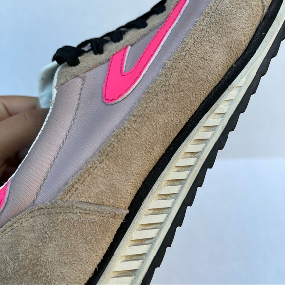 Tretorn Rawlins Retro Colorblock Suede Lace-up Sneakers In - Picture 6 of 9